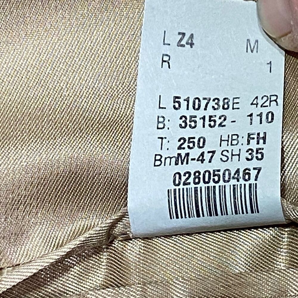 Lauren Ralph Lauren Men 42R Blazer Sport Coat Wool Silk‎ Brown Umber Glenn Plaid - Picture 8 of 16